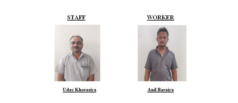 BEST EMPLOYEE OF THE MONTH REWARD FOR THE MONTH JANUARY – 2025